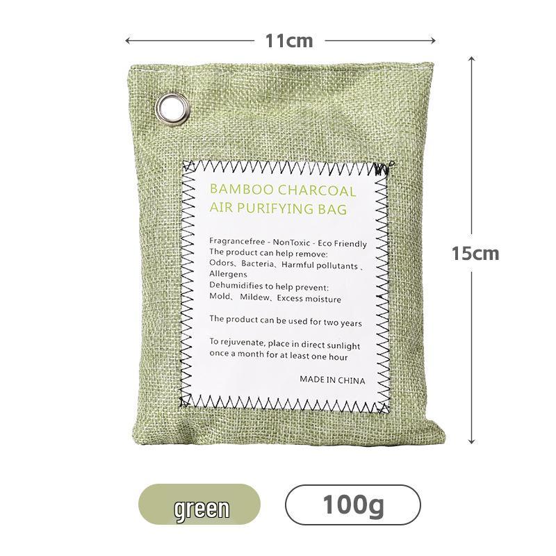 Exclusive Bamboo Charcoal Bag: 200g Activated Carbon for Car Odor and Formaldehyde Removal