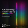 NEWSTYLE Smart RGBIC Corner Floor Lamp with Million DIY Colors and BT APP Control Music Sync Gaming Ambient Lamp for Party Decor