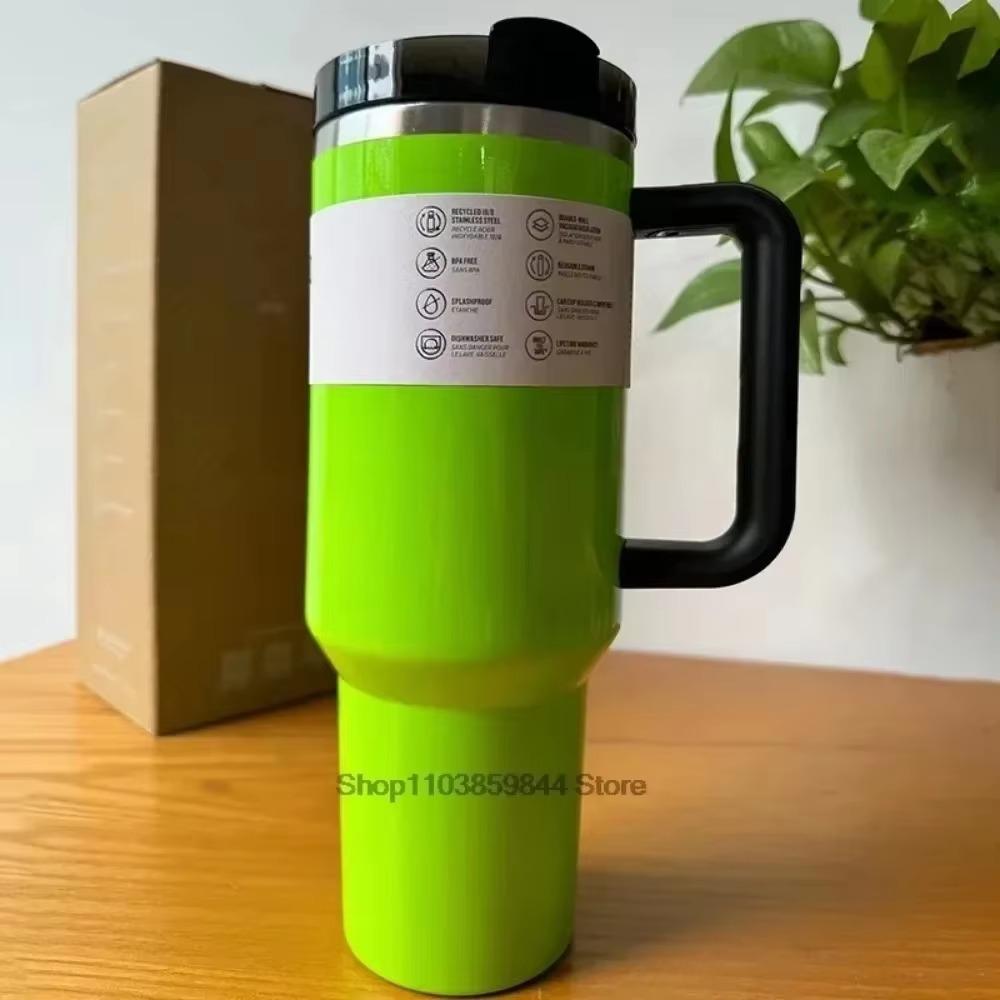 2025 Large Capacity 40Oz Stainless Steel Vacuum Flask - Insulated Tumbler Cup with Lids and Straws, Perfect for Travel