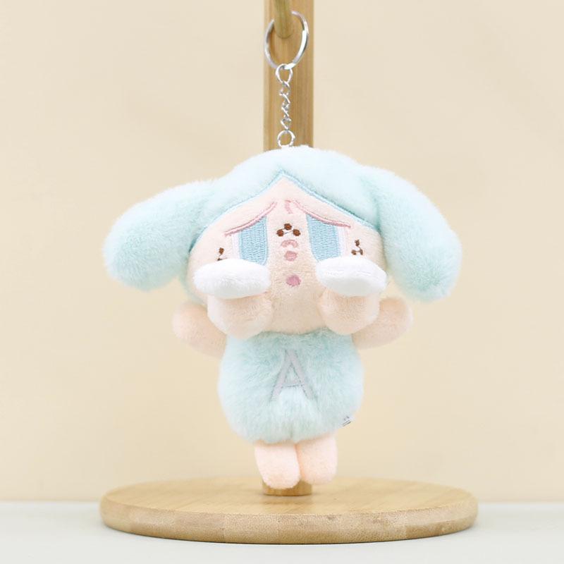 

Милый брелок Cry Baby, плюшевая игрушка, креативное украшение для подарочного пакета синий