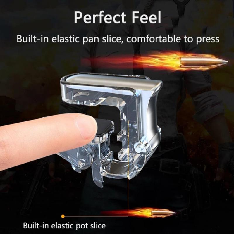 1 Pair Metal Gt01 Game  Controller Internal Slot Compact Mobile Phone Game Trigger Joystick