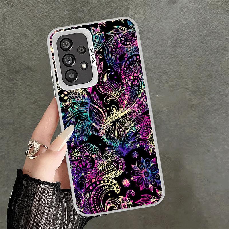 Mandala Sunflower Dreamy Style Shockproof Phone Case for Samsung A17 A16 A15 A14 A37 A57 A36 A56 A26 A35 A55 A25 A34 A54 A24 A13