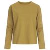 Shop   Women Basic Slip Semi Crop Daily Long Sleeve T shirT Dai Wsh 1153
