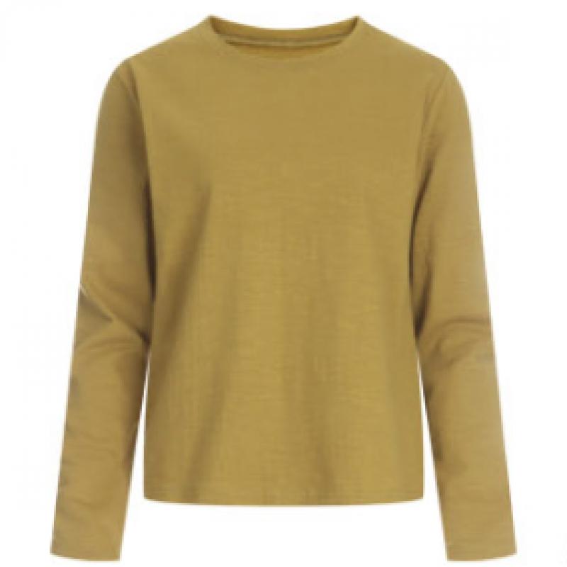 Shop Women Basic Slip Semi Crop Daily Long Sleeve T shirT Dai Wsh 1153