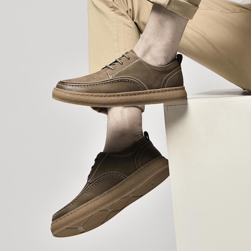 Men Oxfords Suede Leather Dress Shoes Men Casual Shoes Sneakers Luxury Brand  Men Classic Flats Derby Shoes