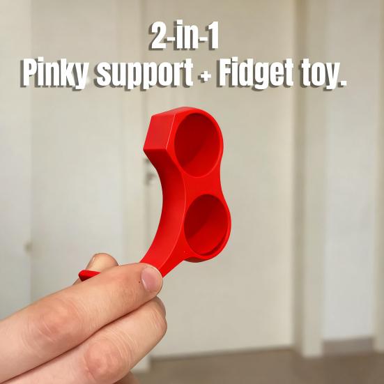 Ergonomic Phone Grip with Fidget Spinner 3D Printed PLA Multifunctional Stand