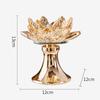 Portacandele Profumato Creativo in Cristallo Floreale Fiore di Loto Vetro Base per Aromaterapia Candeliere Accessori per la Decorazione della Casa