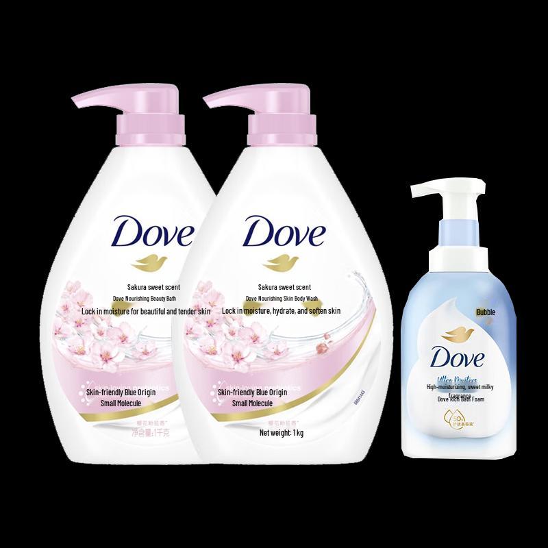 

Dove Cherry Blossom Nourishing Shower & Bath Foam Set