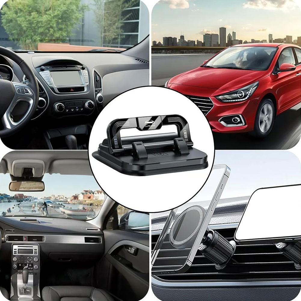 New Car Phone Mount for Car 360° Rotatable Dashboard Horizontal & Vertical Viewing Cell Phone Holder Car Temporary Parking Card