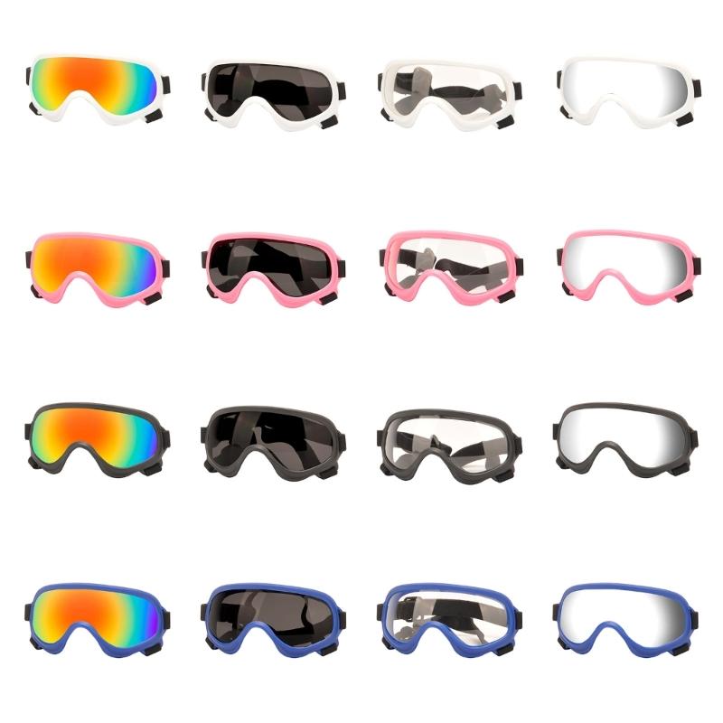 Winddichte Hunde Sonnenbrille Geeignet für Mittelgroße Große Hunde Haustierbrille für Schnee Strand Outdoor Schneesport Augenbekleidung