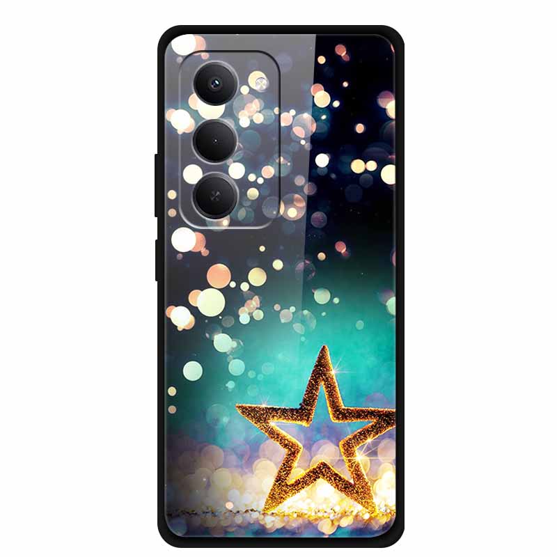 For Redmi 15 5G Case 6.9" 25057RN09E Tempered Glass Hard Covers For Redmi 15 4G 2025 Luxury Phone Cases Protective Bumper Fundas