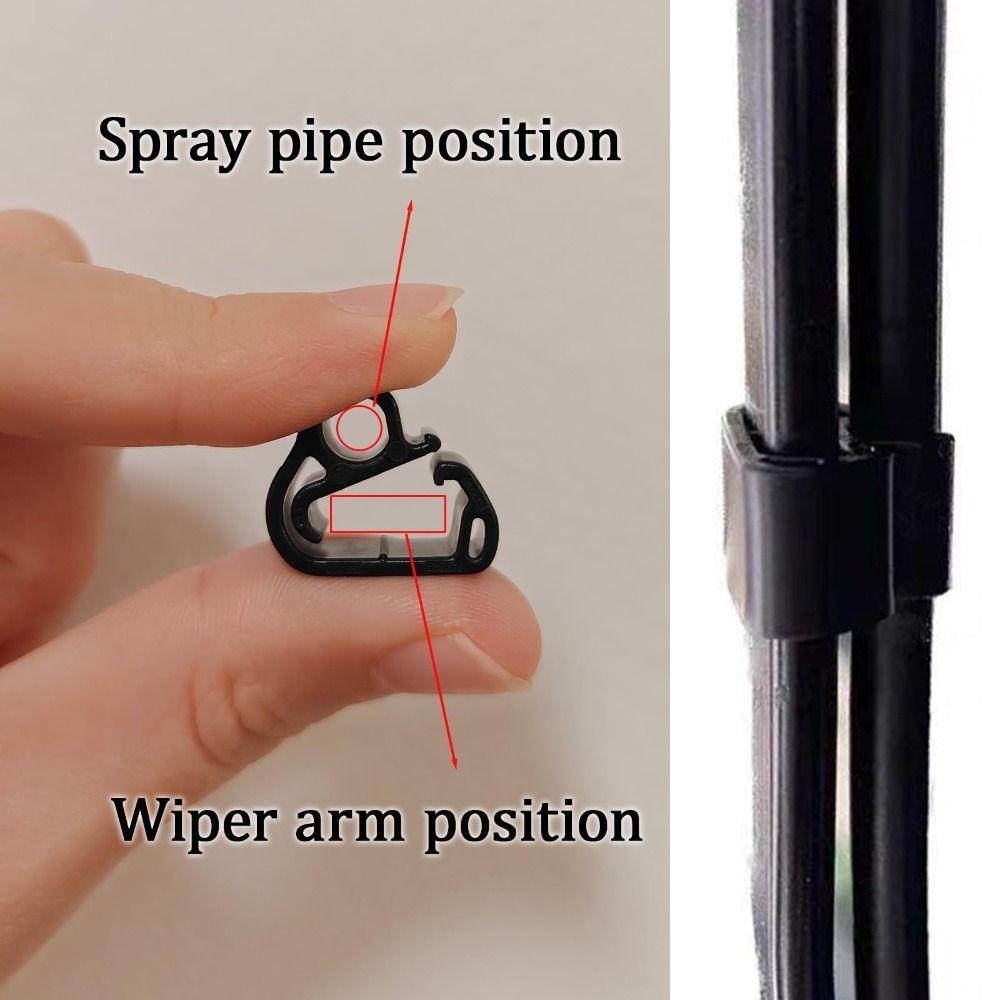 5pcs Universal Wiper Spray Hose Clip Durable Wiper Arm Buckle  Windshield Washer System