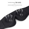 3D Bluetooth 5.0 Drahtlose Augenmaske: Schwarze Schlafmaske mit Stereo-Musik & Augenschutz
