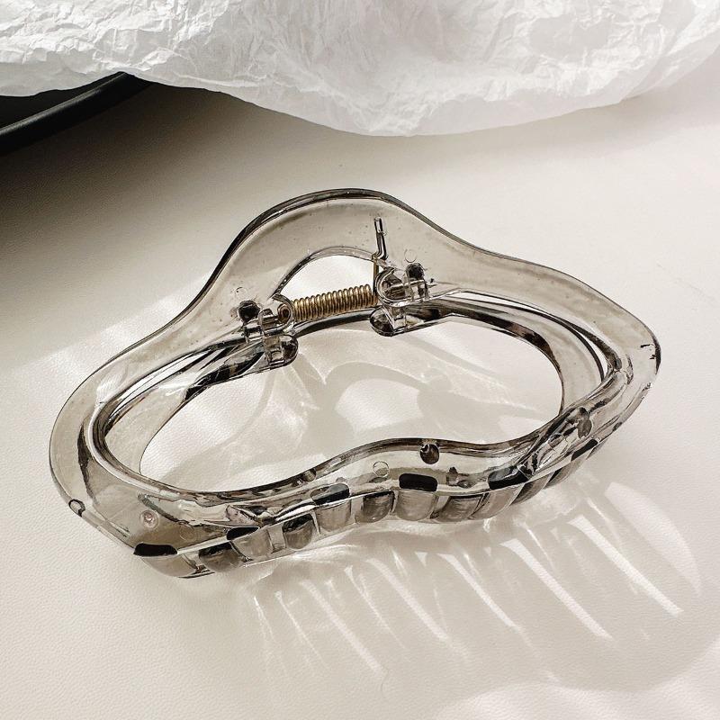 1Pc Leopard Print Textured Acrylic Clip,versatile for Daily Use,coffee Exploration,workplace,retro Lazy Wide Version Hair Clip