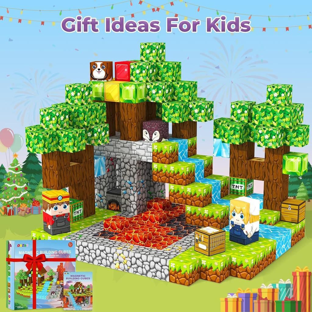 Magnetic Block Magnetic Building Block Large Easter Pet Park Educational Toy Building Block