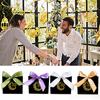 10-Pack Islamic Party Bags 2025 Paper Gift Bag DIY Supplies Eid Mubarak Elegant Candy Box Set Mini with Ribbons