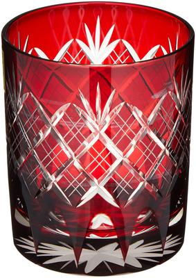 Tajimaglass Tajima Glass Edo Kiriko Stohovací Starý 280ml Červený Yarai/Kikusoko TG04-24-1R