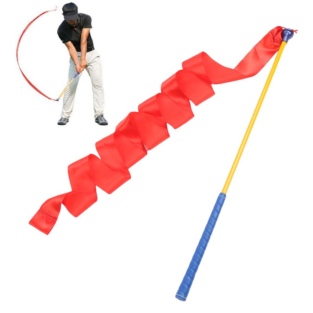 Club Swing Stick Ribbon Warm Up Trainer Strength Tempo Training Aid Indoor Outdoor 70cm L with Blue Handle