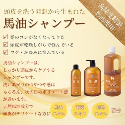 Azuma Shoji [Includes Imabari towel at the same price] Horse oil treatment and horse oil shampoo refill set 1000ml each Tabibijin Bayu
