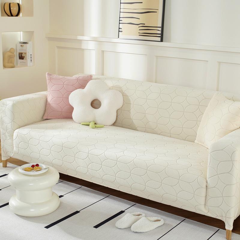 

Жаккардовый бархатный чехол для дивана Всевключающий Универсальный на четыре сезона Нескользящий Эластичный чехол для дивана Новый Чехол от царапин когтями double seat 140x185