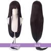 WTB Black Long Straight Synthetic Wig Game Honor Of Kings- Xi Shi Cosplay Cartoon Wig Straight Bangs Long Straight Wig