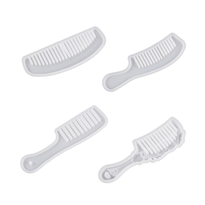 Comb Silicone Mold Epoxy Resin Casting Mold Salon Hair Styling Tool DIY Handicraft Hair Comb Resin Molds Jewelry Making