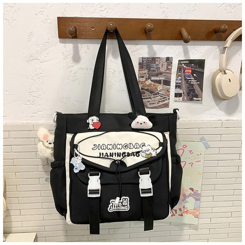 The new schoolbag is high-value, fresh and sweet, macaron-colored make-up bag, junior high school students, light travel, and large-capacity backpack.