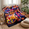Coperta in Flanella Personalizzata con Nome Testo Lamine Yamal Logo Calcio Coperta Pile Personalizzata Regalo Speciale per Divano Camera da Letto Casa