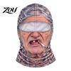 Group Photo Props Funny Realistic Face Ski Mask, Breathable Acrylic And Modal Full Winter Adventure Gear Balaclava, Windproof Headgear for Outdoor