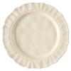 Solid Color Cream Ceramic Plate, High-End Dessert Plate, Retro Household Pasta Plate, Fruit Plate, Tableware Plate, Vegetable Plate