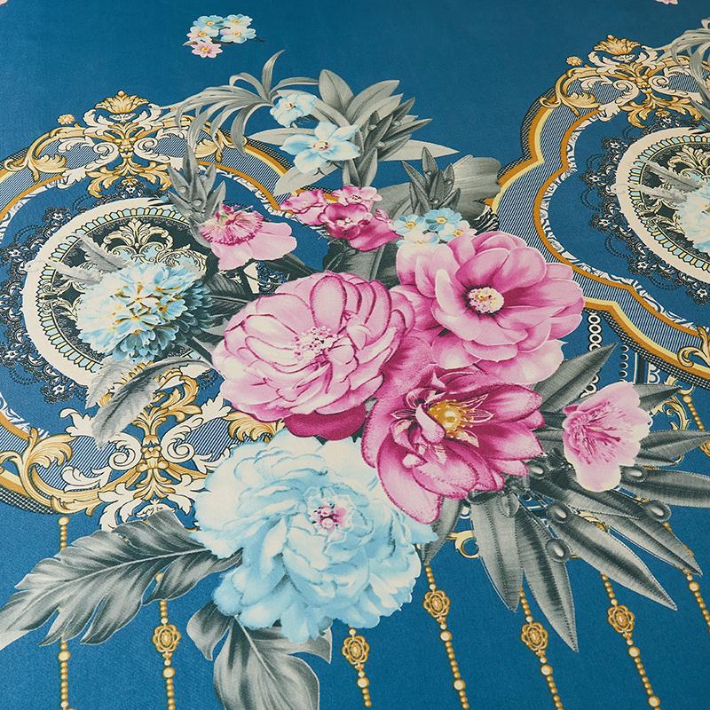 2/3-teilige Bettwäsche, klassisch, modern, Luxus-Bettwäsche, Spitze, königsblau, Tagesdecke im Angebot, Bettrock, Gummiband, waschbar, Bettwäsche