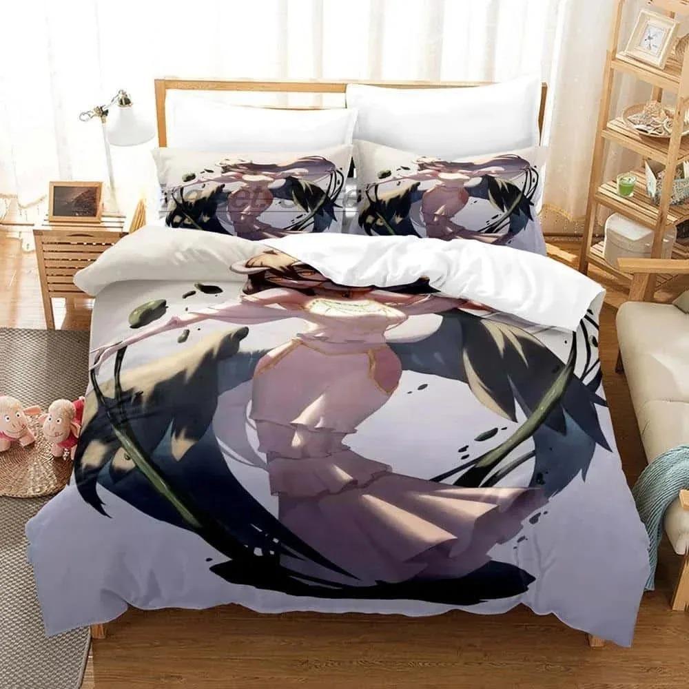 Mode 3D Druck Skelett Anime OVERLORD Bettwäsche Set Einzel Twin Full Queen King Size Bett Set Erwachsene Kind Schlafzimmer Bettbezug Sets
