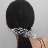 Y2K Geometric Women Hair Claw Clip Large Metal Shark Hair Clips Personality Nonslip Girls Grab Clamps Hair Accessories