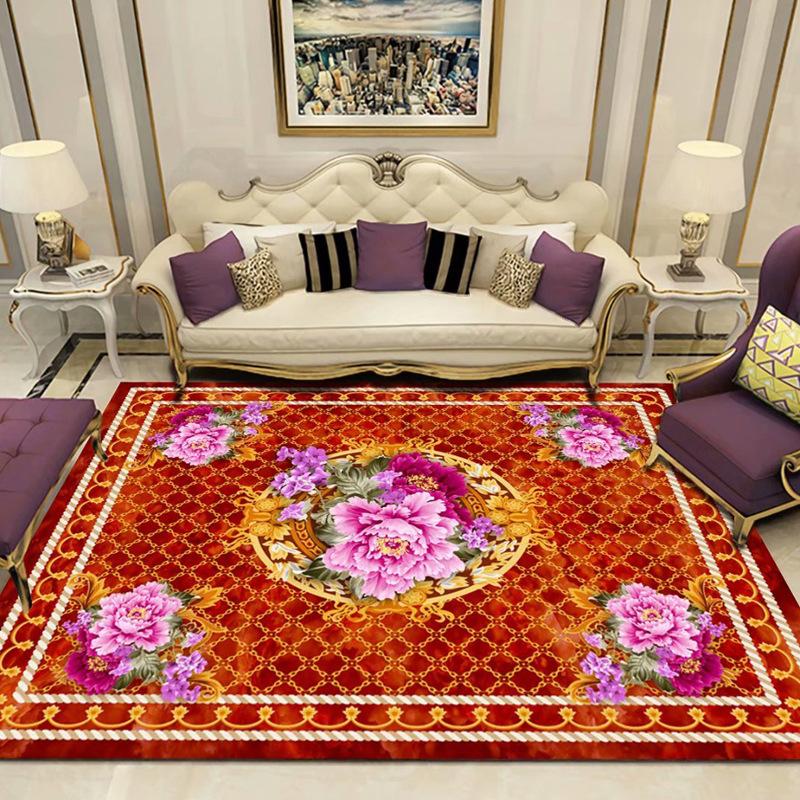 New Chinese Carpet Living Room Coffee Table Sofa Large Area Cushion Bedroom Study Bed Non-slip Blanket Modern Rectangular Carpet