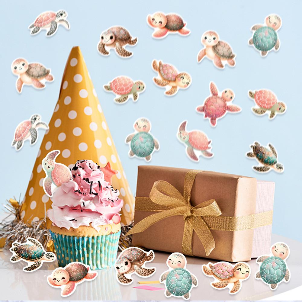 Cartoon Themed Turtle Confetti Birthday Party Desktop Decoration Prop Throwing