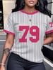 Women's Soft and Casual Short-sleeved T-shirt for Spring and Summer, Perfect for Casual Wear In Spring and Summer with a Sporty and Fashionable Style.
