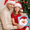 DIY Christmas Embroidery Kit Cute Tree/Stocking/Santa Embroidery Stitching Projects Xmas Sewing Craft Kit with Pattern Needles Threads Tools