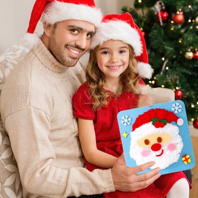 DIY Christmas Embroidery Kit Cute Tree/Stocking/Santa Embroidery Stitching Projects Xmas Sewing Craft Kit with Pattern Needles Threads Tools