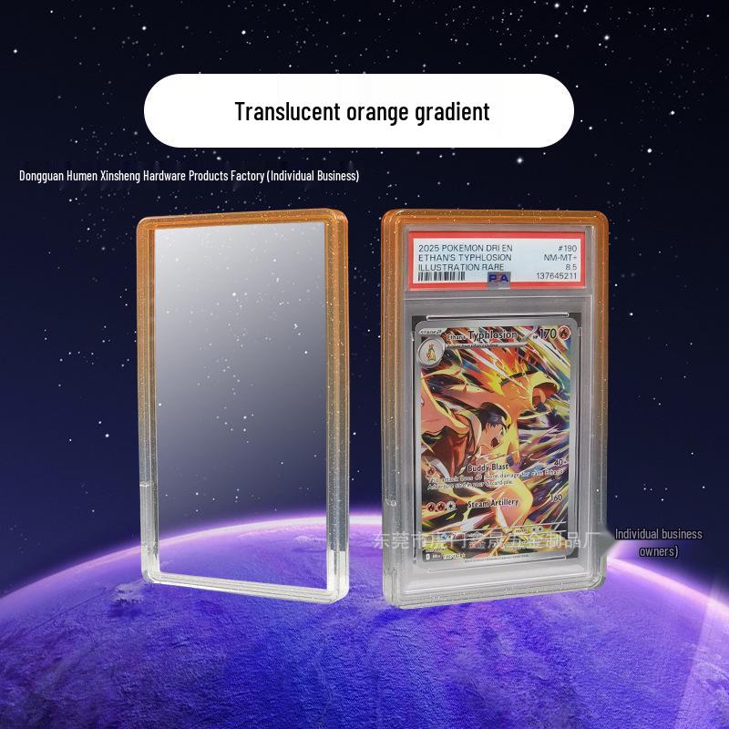 TPU Silicone Protective Case for PSA Graded Pokémon Star Collector Cards with Backplate