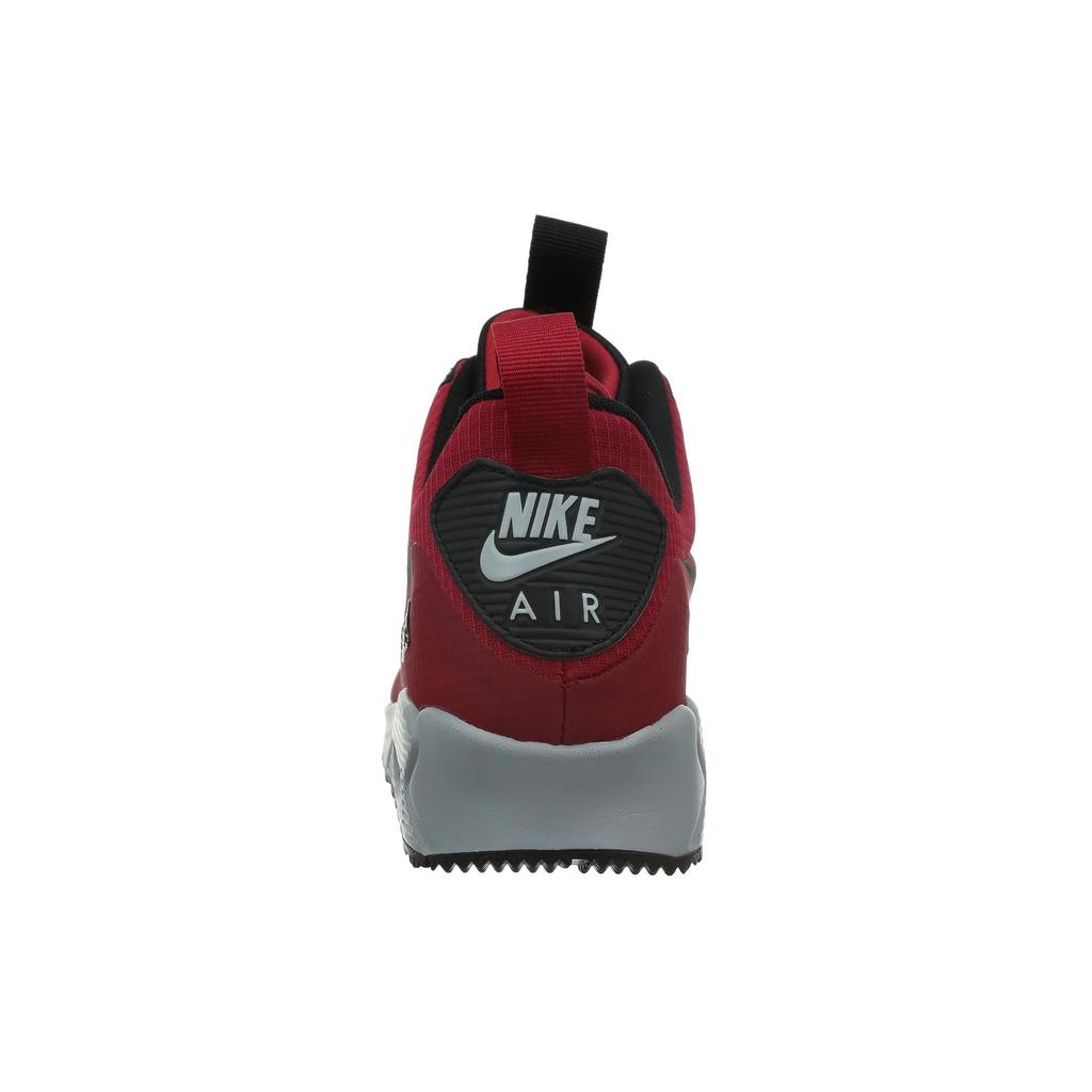 Nike Air Max 90 Mid Winter Gym Red Pánské tenisky Černá-Vlčí šedá 806808-600