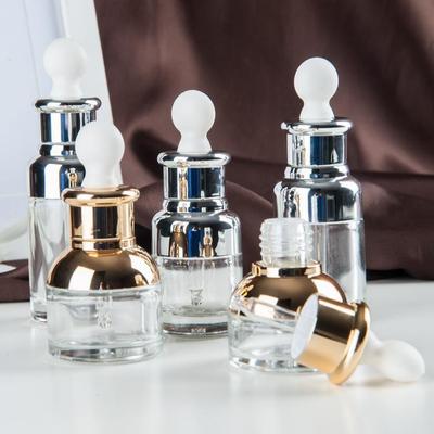 Transparente Glas-Serum-Tropfflaschen - Versiegelt, Leer, Wiederbefüllbar Hautpflegeflaschen