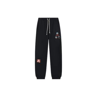 Li Ning Solid Color Brand Print Logo Elastic Cuff Sports Pants Men Bottoms AKLSG33-2