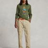 Polo Ralph Lauren SS23 Bear Print Crew Neck Long Sleeve T-Shirt Men Tops Military-Green MNPOTSH16820300-310