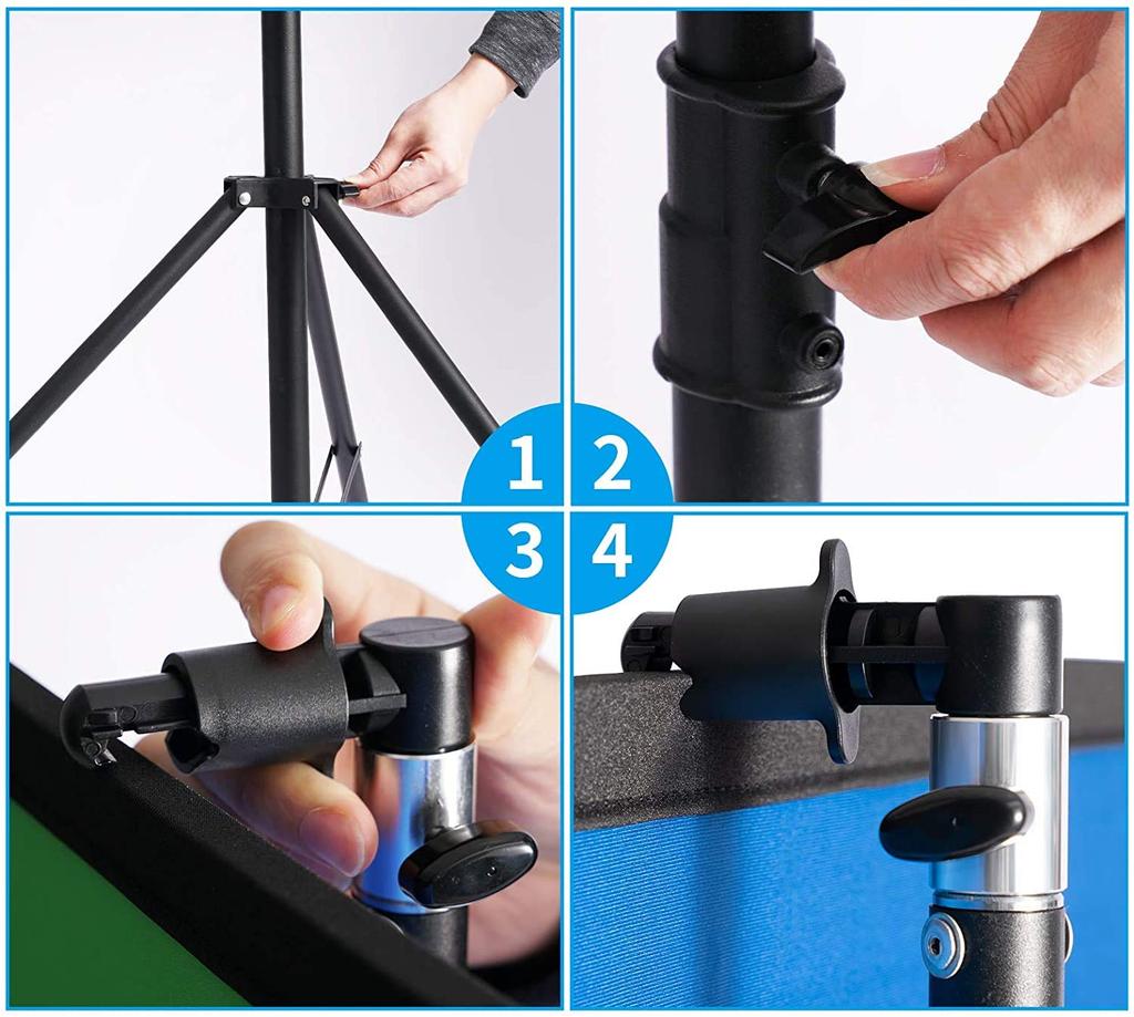 Selens Soft Diffuser Lighting Studio Kit 150 X 200cm Light Stand 260cm Screw Reflector Clip Lighting Reflector Foldable Photo Studio Shooting Carrying