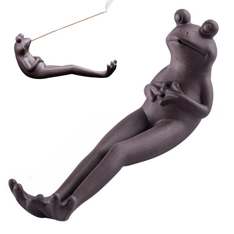 

Frog Incense Stick Holder Funny Frog Shaped Incense Buner Holder Frog Home Decor Accessories For Aroma Meditation Home Office belgium
