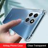 Fundas Original Airbag Phone Case for Honor X8 A B C X8A X8B X8C 4G 5G Clear Shockproof Soft Silicone Lens Protection Back Cover