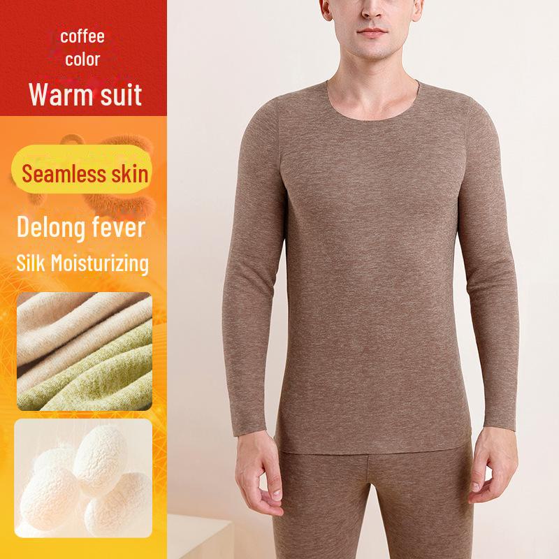 Dámská kašmírová hedvábná termoprádlová souprava: Německý samet, Silný, Útulný, Nezbytnosti pro podzim a zimu.
