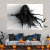 Halloween Zombie Horor 3D Tisk Halloweenová Tapiserie Pozadí Party Domácí Nástěnná Dekorace Perfektní Pro Tématiku Strašidelného Domu