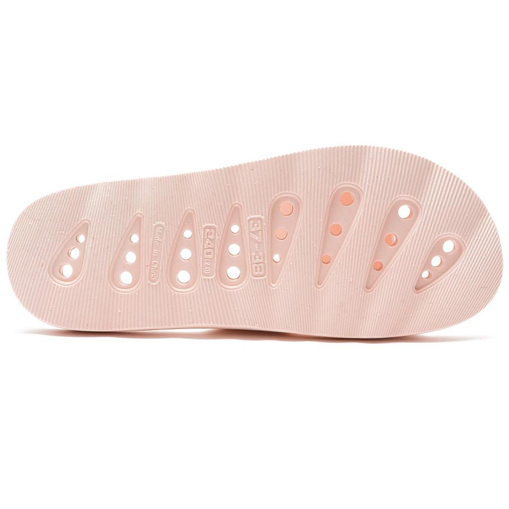 KOCOTA Balkonsandalen mit perforierten Badegröße kleinen schrumpffesten Sohlen, wasserabweisende Hausschuhe, Hausschuhe, Unisex, Rosa,