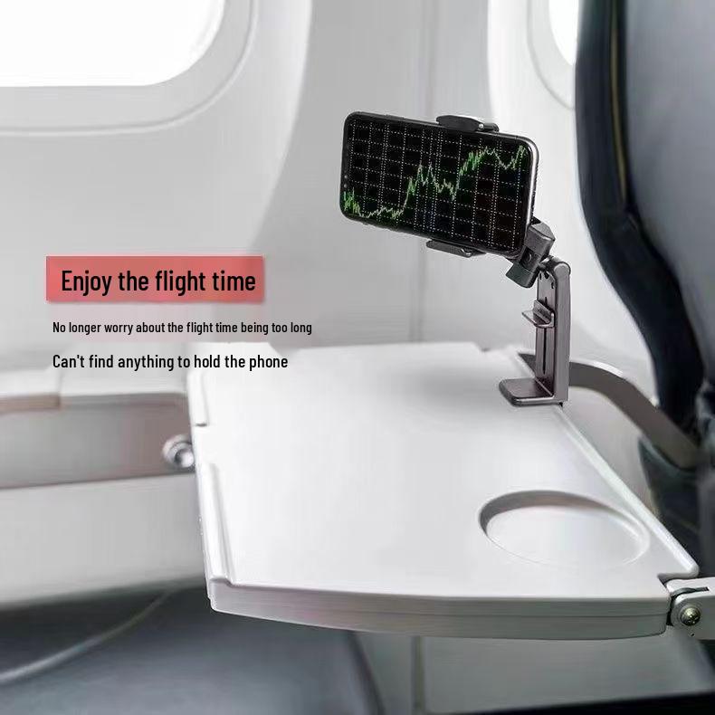 Multifunctional Folding Phone Holder: Portable, Rotating Stand for Travel, Desktop, Bedside, and Live Streaming
